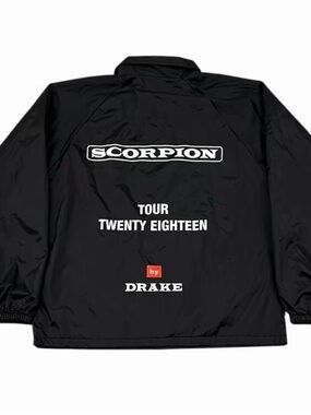Drake Scorpion 2018 Tour Coach Jacket Size Medium